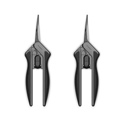 AC Infinity 6.6  Stainless Steel Curved Pruning 6.6 Inch (Pack Of 2), Silver 