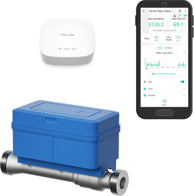 Smart Water Meter with Leak Detection & Auto Shutoff for ¾'' Pipes - YS5018