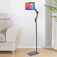 360° Tablet Floor Stand Floor Standing Mobile Phone Holder Tripod Rotating Mount