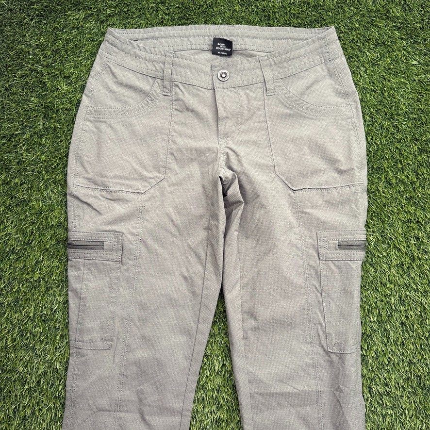 Kuhl Womens Horizn 6276 SKINNY Gray Hiking Outdoors Cargo Pants