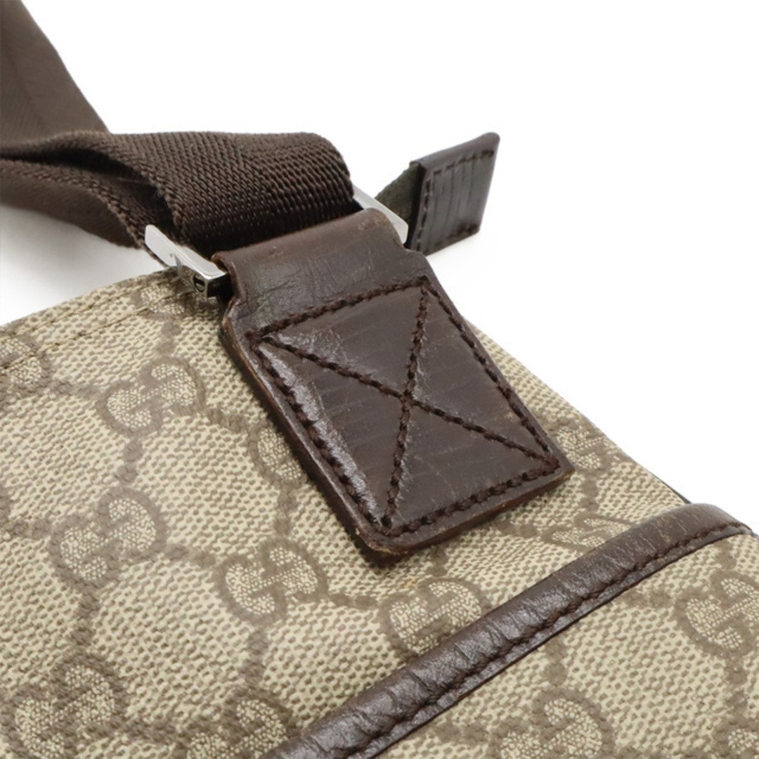 Gucci GG Supreme Shoulder Bag Crossbody Leather Beige Used 29x26.5cm thumbnail 7