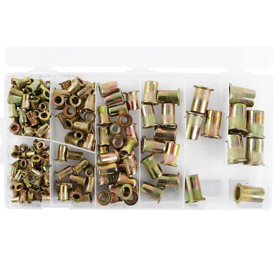 190 BLINDNIETMUTTERN SORTIMENT NIETMUTTERN M3 M4 M5 M6 M8 M10 M12 EINNIETMUTTERN - Bild 3 von 3