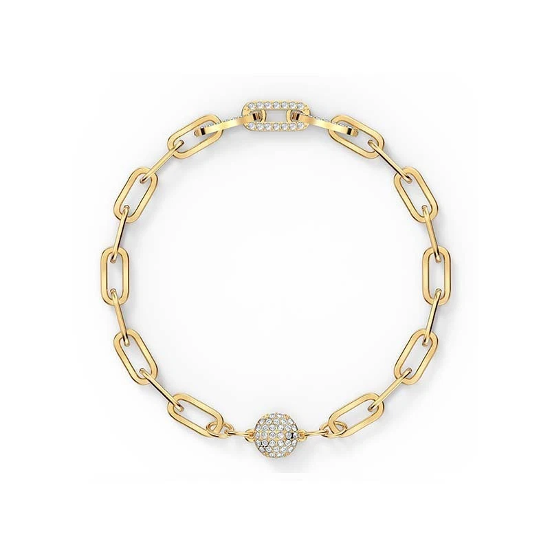 Pulseras magnéticas entrelazadas color dorado para mujer cristal Swarovski Foto 4 de 4