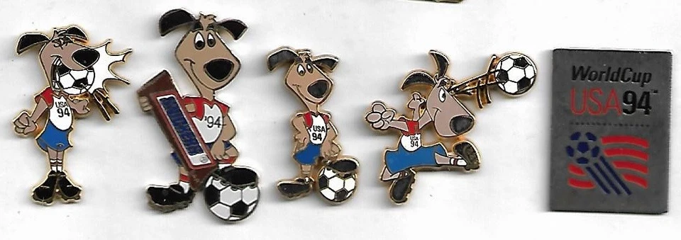 lot de 5 pin's football coupe du monde 94 usa - Photo 1/1