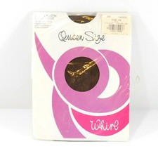 Vintage 1960's WHIRL Pantyhose Coffee Color Size Queen 4X Fits to 6 ft. 245 lbs