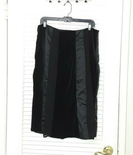 Lane Bryant VELVET & SATIN Panel Circle Swing Skirt Plus Size 24 New - Picture 10 of 12
