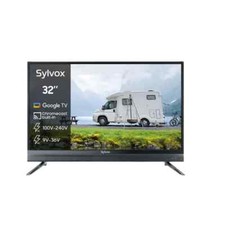 SYLVOX 32" Smart Google TV 12V RV TV DC 9-36V Chromecast Built-in - Open-Box