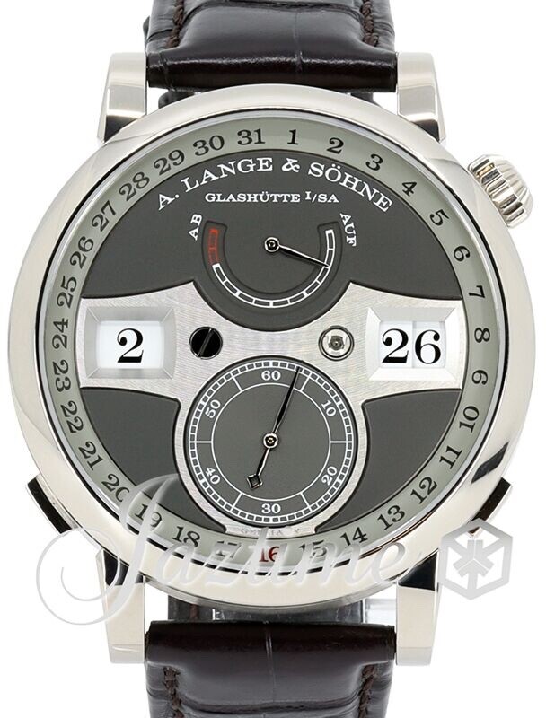A Lange Sohne Zeitwerk Date White Gold 44.2mm Grey Dial 148.038 BRAND NEW