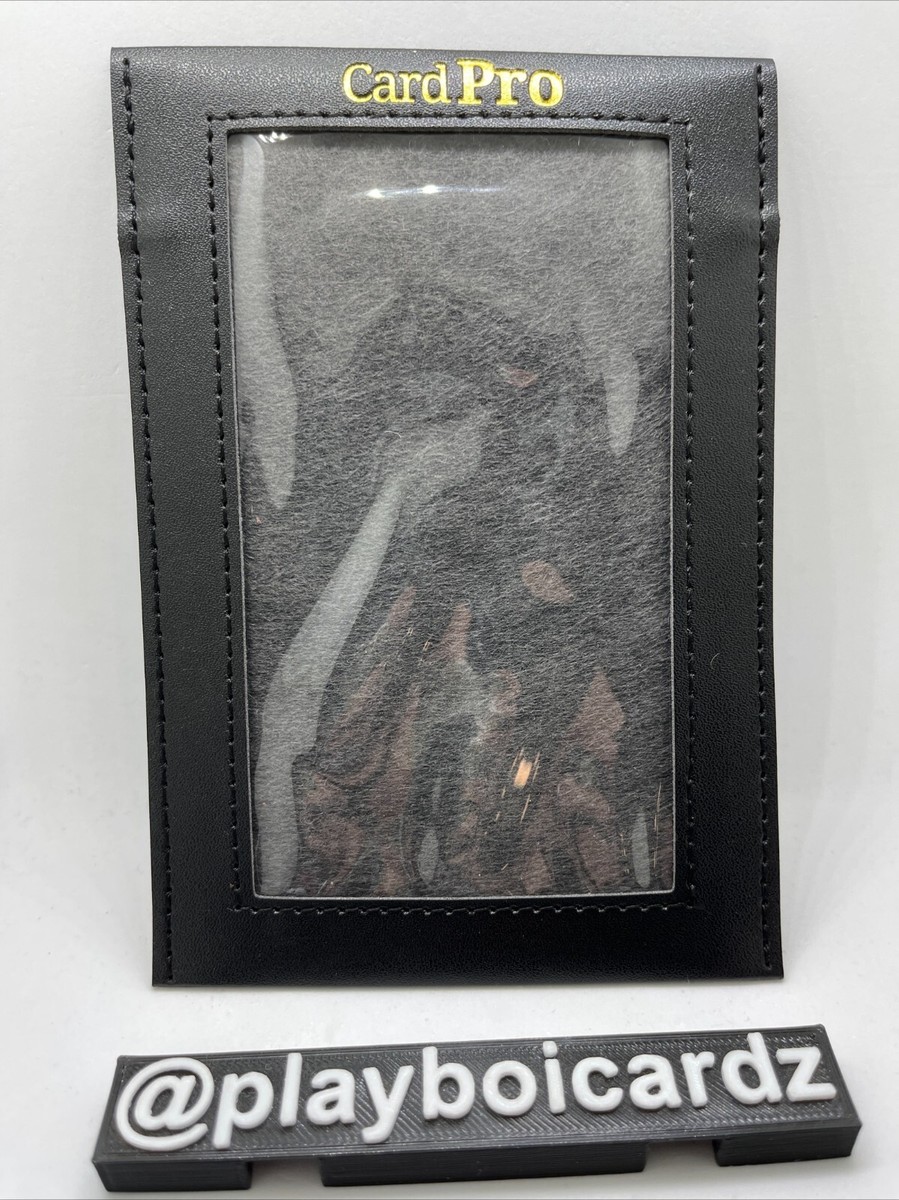 10) LOT Card Case Pro Leather Graded Slab Sleeve Black Pouch 10) LOT Card Case Pro Leather Graded Slab Sleeve Black Pouch