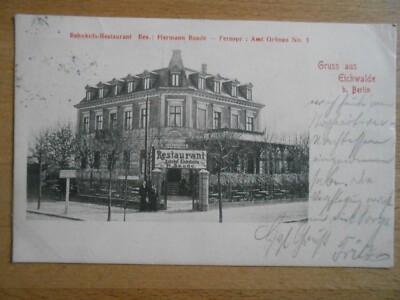 Eichwalde Bahnhof Restaurant b Zeuthen Wildau Schmöckwitz Berlin Grünau