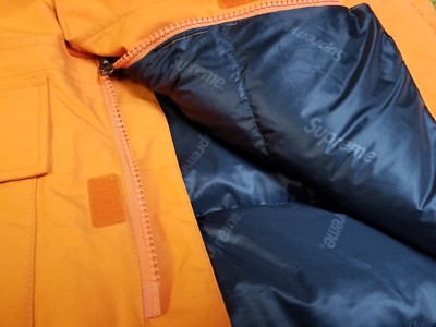 Supreme F/W 2017 700- Fill Down Taped Seam Parka Size M (Orange