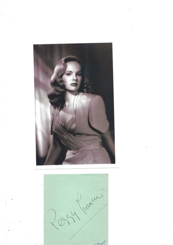 Peggy CUMMINS- "Gun Crazy + Dr. O'Dowd" Top Irish Film Actress -signed Card