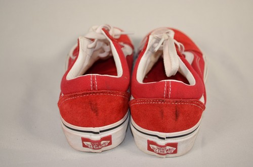 Vans Authentic Men's Skate Shoes Mens Size 4.5 - Womens size 6 Red - Picture 5 of 7