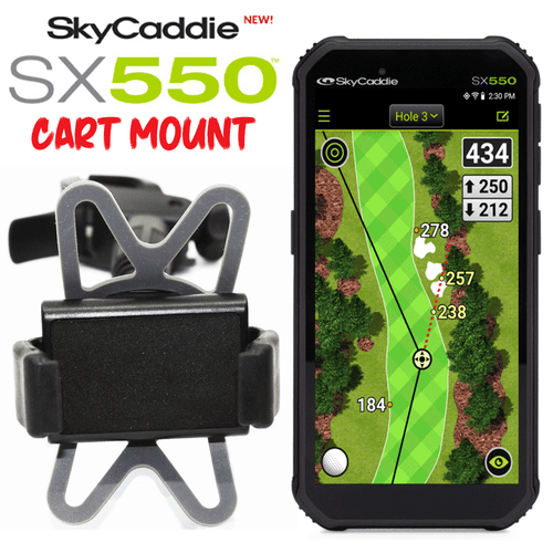 SKYCADDIE SX550 GOLF GPS TROLLEY MOUNT FITS ALL TROLLEYS / GENUINE