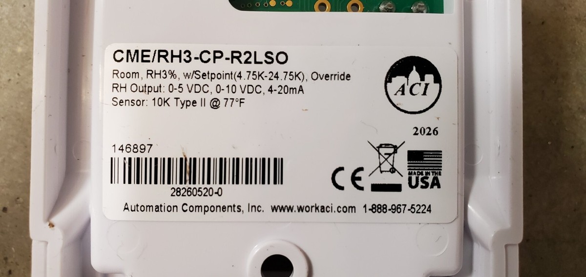 ACI 143127 A/RH3-CP-R2SO Room Humidity