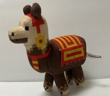 Minecraft 8” Plush Brown Yellow Red Llama Stuffed Animal