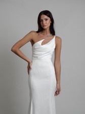 Rime Arodaky Paris Wedding Dress Sparkle Size S Designer made Orig price 1100$