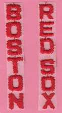 1977-78 ERA BOSTON RED SOX MLB BASEBALL TEXT CLOTH BASEBALL PATCHES - SET OF 2