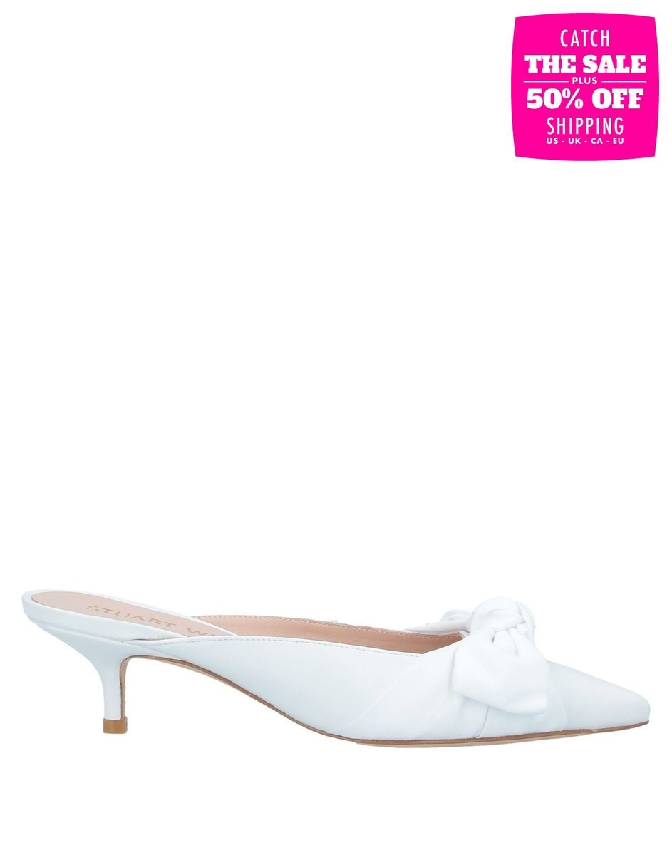 サンダル・ミュール Stuart Weitzman SS23 'Sw Bow' mules (SB587 CL6) mules | Shop | STUART WEITZMAN