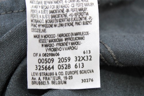Mens Corduroy Levi 509 W32 L32 jeans Comfort Straight Leg Grey Cords Levi's - Picture 21 of 21