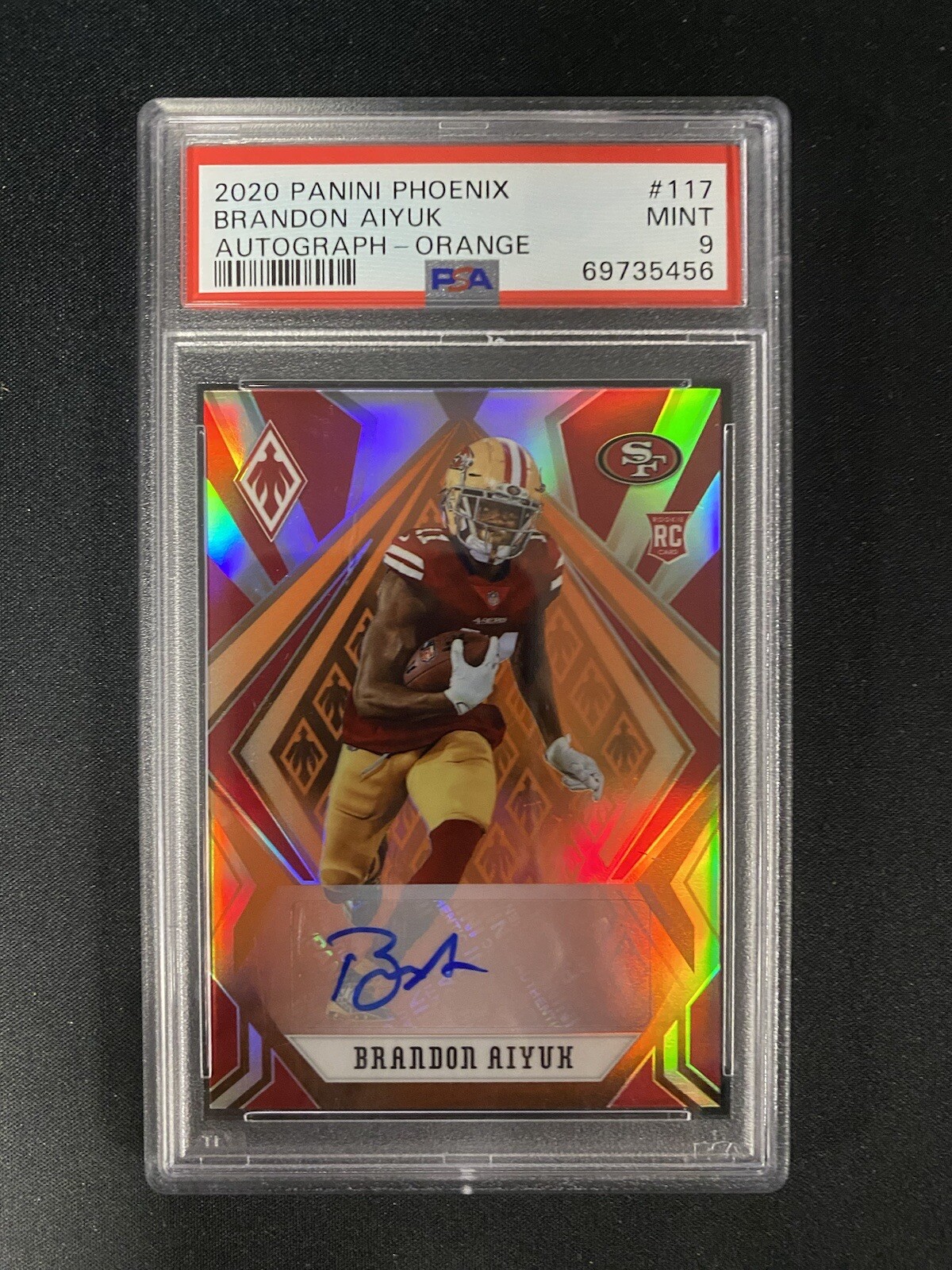 Brandon Aiyuk Panini Phoenix #117 Autograph-Orange