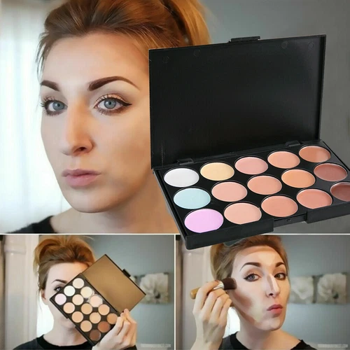 NEW 15 Color Contour Cream Concealer Kit Neutral Makeup Camouflage Palette SALE - Picture 2 of 7