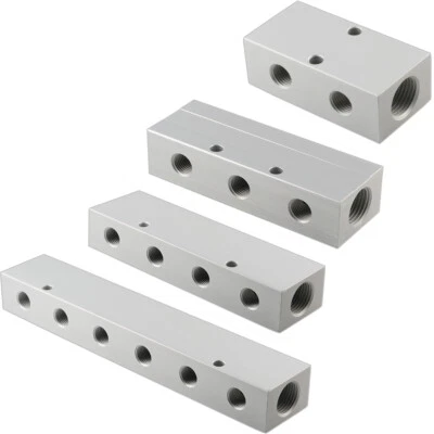 FITTINGTEILE Barre di distribuzione in alluminio - raccordi blocco distribuzione acqua aria compressa unilaterale