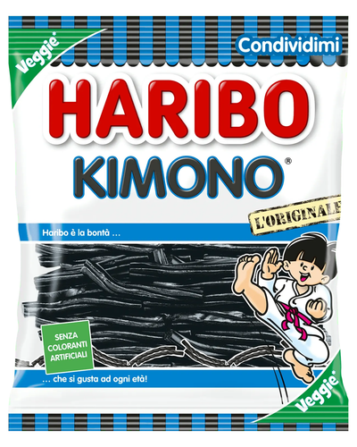 HARIBO Kimono licorice gummy bears 175g-VEGETARIAN- Made in Italy FREE SHIP - 第 1/1 張圖片