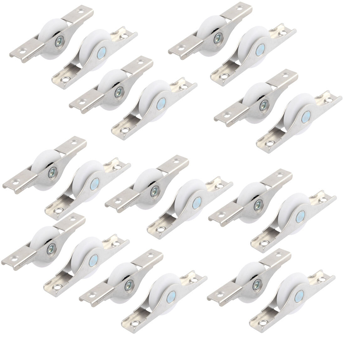 Rueda De Puerta Nylon 25mm Cristal Armario Archivador Rodillo Enrollador 20Pcs