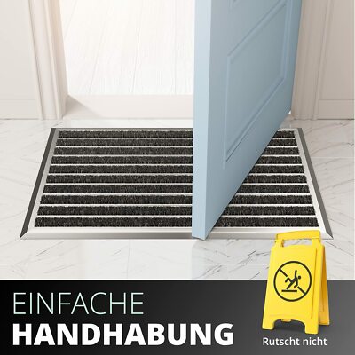 Alu Fußmatte Eingangsmatte Türmatte Fußabstreifer Außenmatte Rahmen Fussmatte