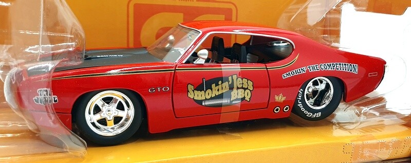 Jada - 1/24 Scale - 96268 1969 Pontiac GTO Judge Red Collectors 