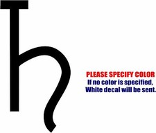 Saturn Planetary Graphic Die Cut decal sticker Car Truck Boat Window Bumper 7"