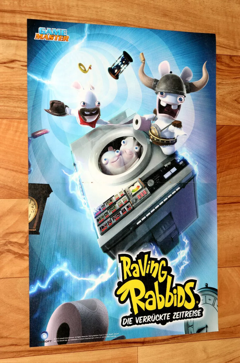 Raving Rabbids Travel in Time / Pokémon HeartGold and SoulSilver Map Poster