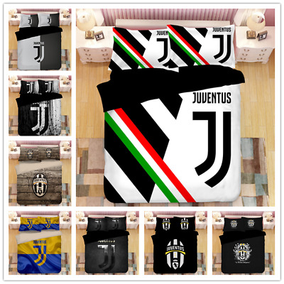 3d Classic Juventus Quilts Cover Set, Juventus Double Duvet Cover