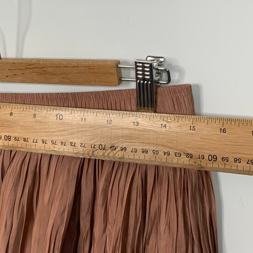 Gonna Phase Eight taglia UK 12 bronzo midi plissettata floreale Kate Boho minimalismo - Foto 5 di 9