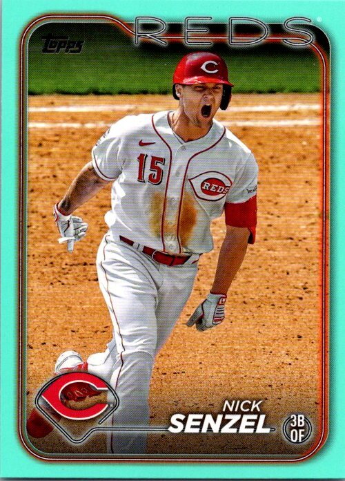 2024 Topps #338 Nick Senzel Aqua