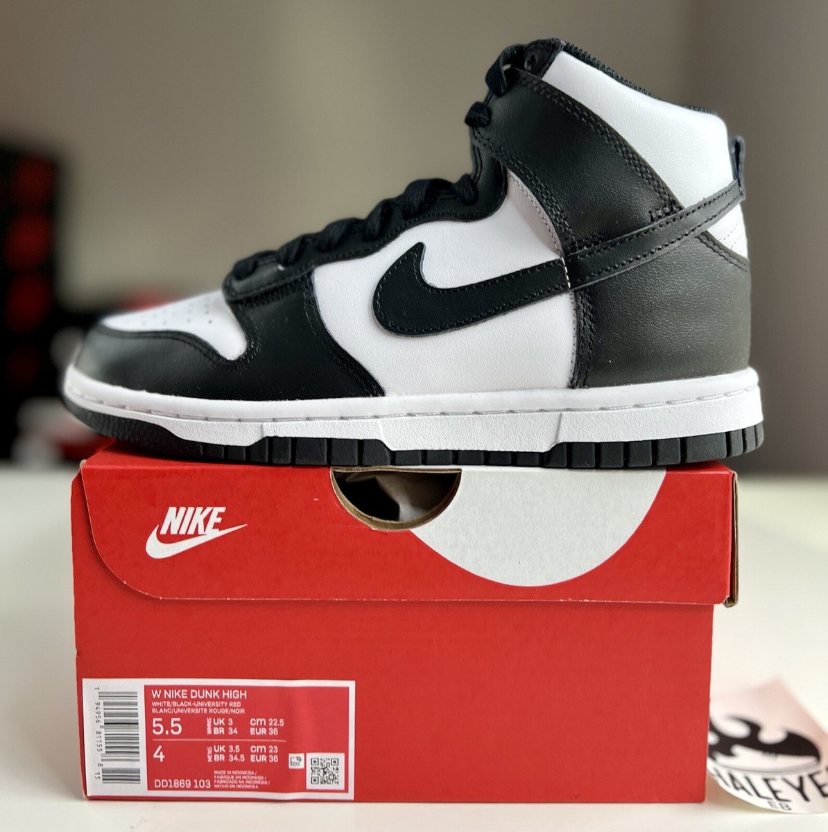 NEW Nike Dunk High Panda Black White | Women's Size 5.5