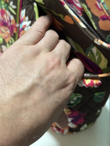 Vera Bradley Brown Floral Bag - Picture 5 of 10