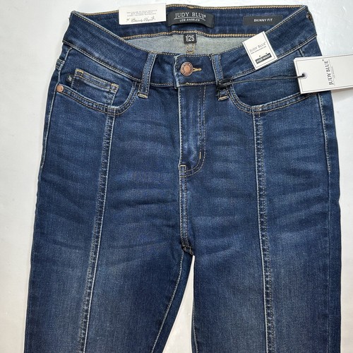 Judy Blue Jeans 1 25 High Waist Skinny Blue Stretch Denim Mid Seams Womens NEW - Picture 8 of 9