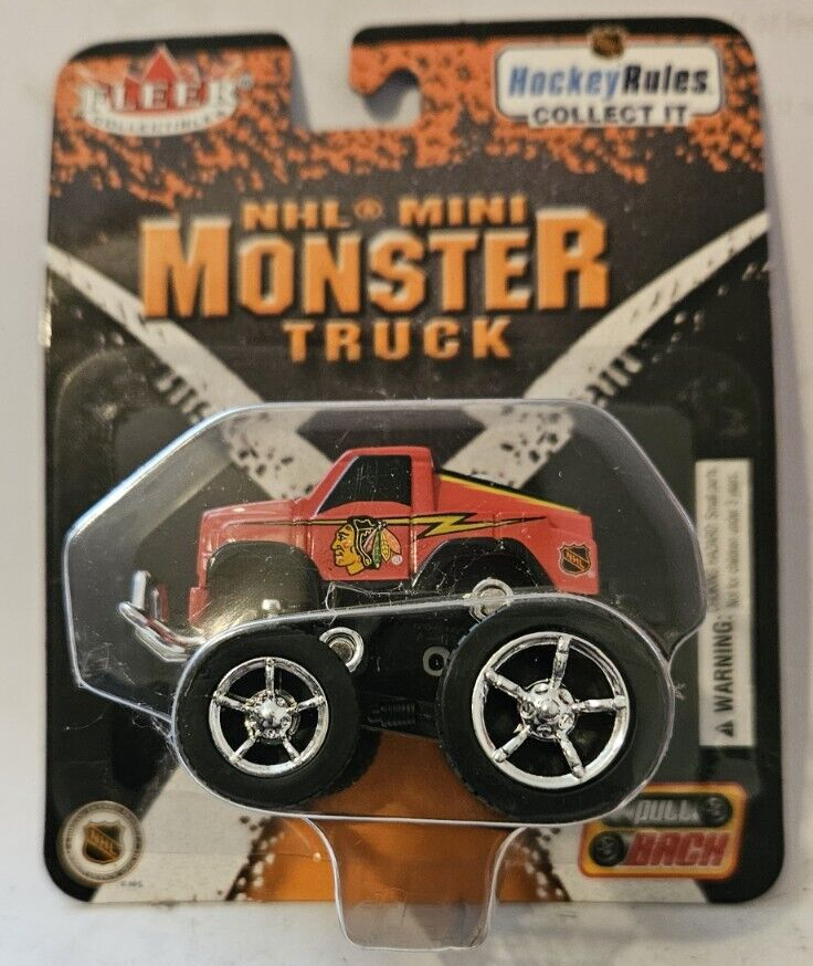 2003-04 Chicago Blackhawks Die Cast Mini Monster Truck NHL Fleer 1:64
