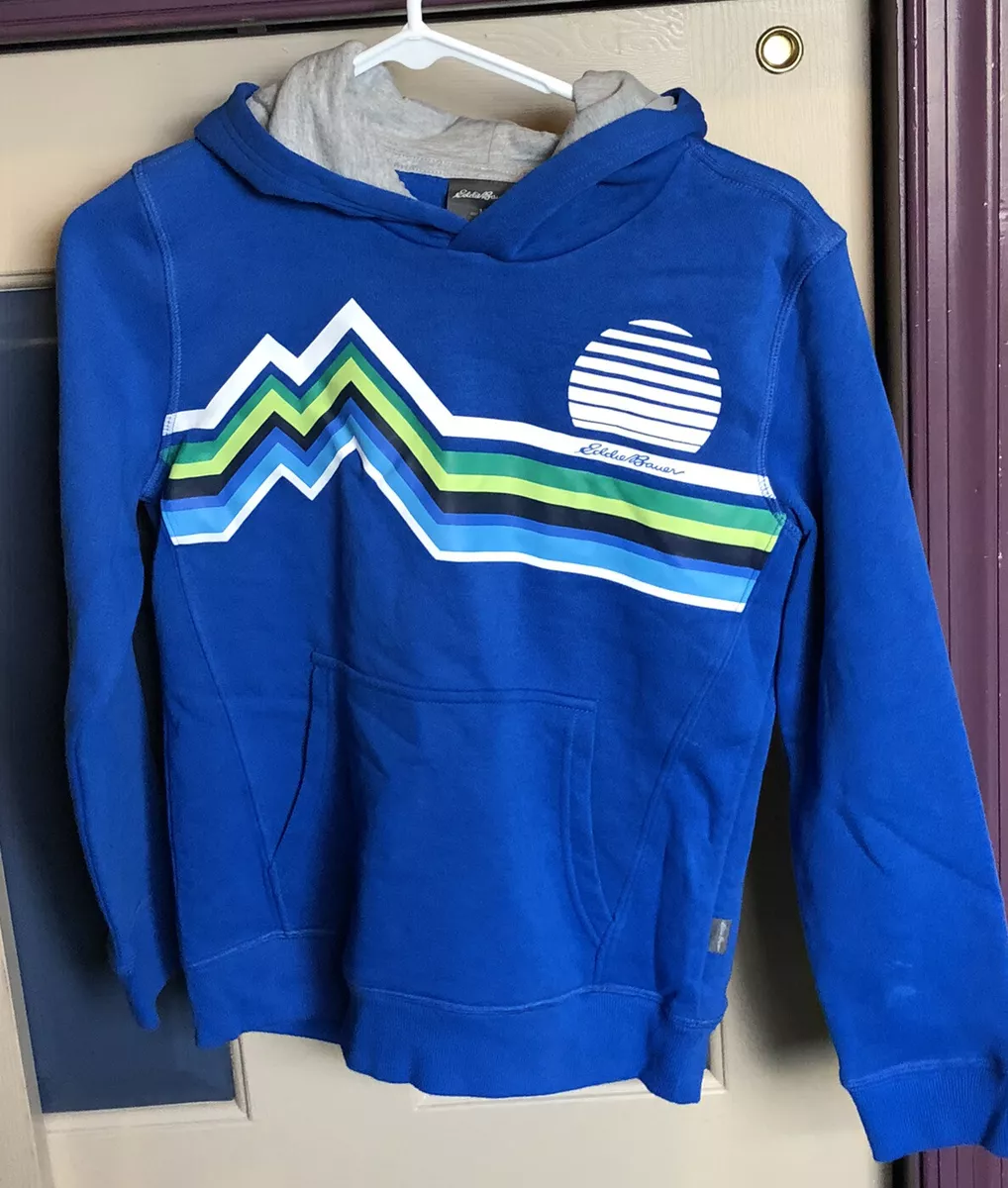 Eddie Bauer Girls Hoodie size Medium 10 12 Blue pullover