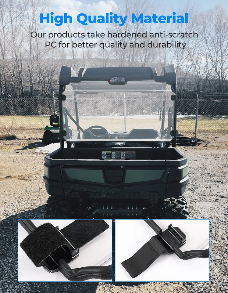 Panel de parabrisas trasero UTV para Gator XUV 550 560 590i/E/M RSX860i RSX850i Trail Foto 3 de 4