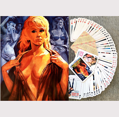 #ad Playing Cards Poker Deck 54Cards SEXPLOITATION Vintage Sexy Lingerie Posters 028 $7.99