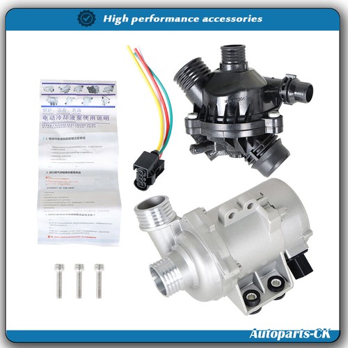 Water Pump w/Thermostat & Bolt For BMW 128i 328i 325i 528i 530i X3 11517586925 - Foto 1 di 12