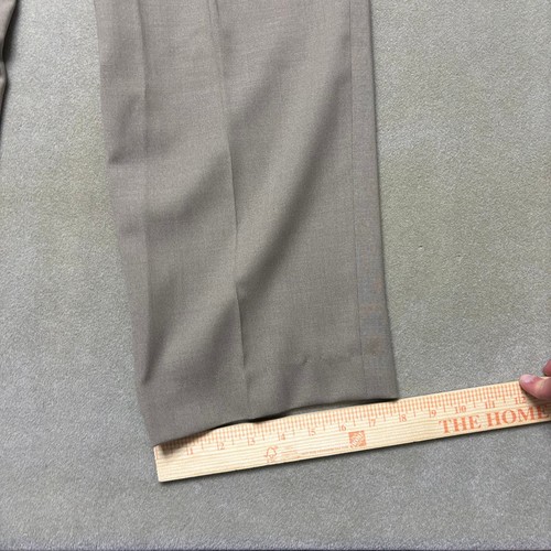 Ermenegildo Zegna Suit Mens 50R Beige 32 x 29 Pants Wool Silk Blend 2 Button - Picture 20 of 21