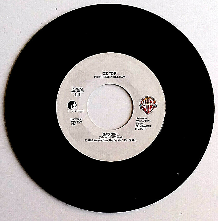 ZZ TOP – Legs / Bad Girl - Vinyl 45rpm 1984 Warner Bros 7-29272