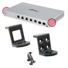 Angle Bracket Mount Set for Unifi US-XG-6POE Switch - Secure Wall / Desk Mount