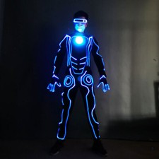 LED Illuminated Robot Costume Suit Armour DJ Party Show Light Halloween Outfits