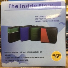 Soft sided CD Cases Green and Black 7.00