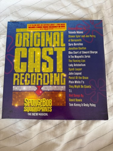 Spongebob Squarepants Broadway Cast Vinyl 2xLP – Sealed Sony Exclusive, Rare!